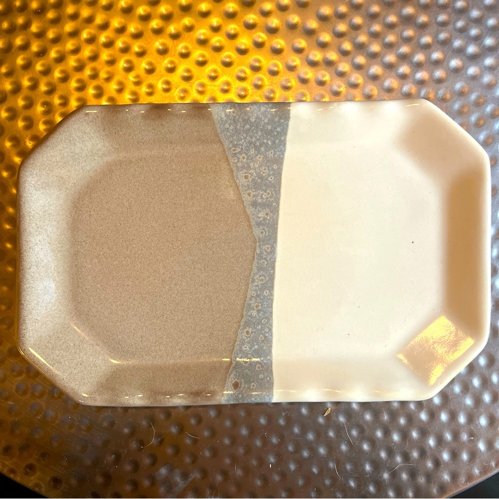 Neher Pottery  Serving Tray Desert Sand 2011 Signed By Artist
